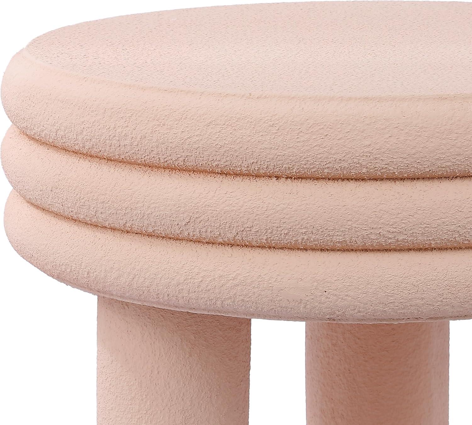 imageJONATHAN Y TBL1106A Rashida 1775quot Contemporary Minimalist Curvy High IndoorOutdoor Accent Table Contemporary Modern MidCentury Art Deco Patio Garden Bathroom Living Room Gray FrostedPink Frosted