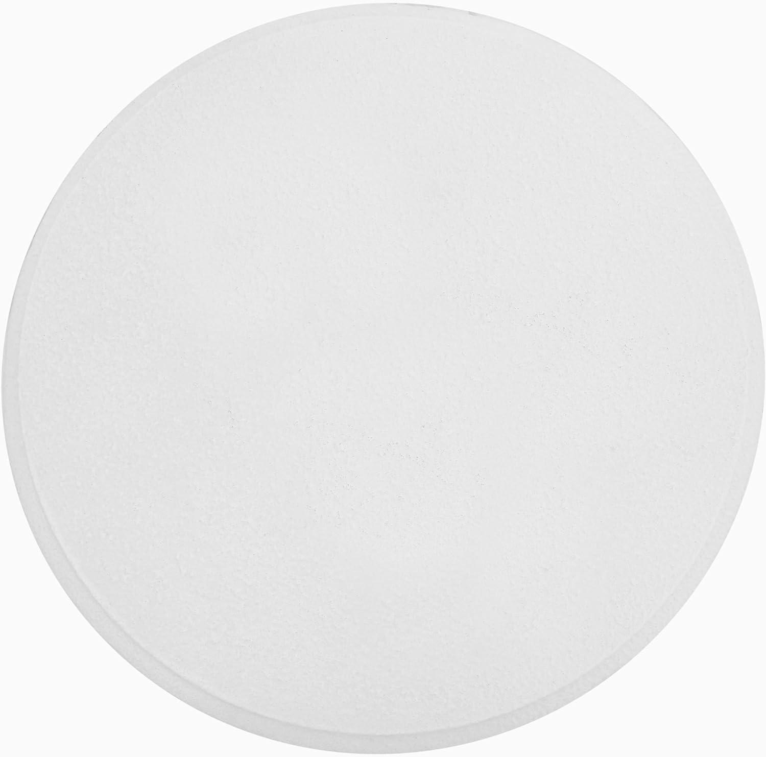 imageJONATHAN Y TBL1107B Evans 18quot Minimalist Modern 3Legged Drum IndoorOutdoor Accent Table Contemporary MidCentury Art DecoBohemian Patio Garden Bathroom Living Room White FrostedWhite Frosted