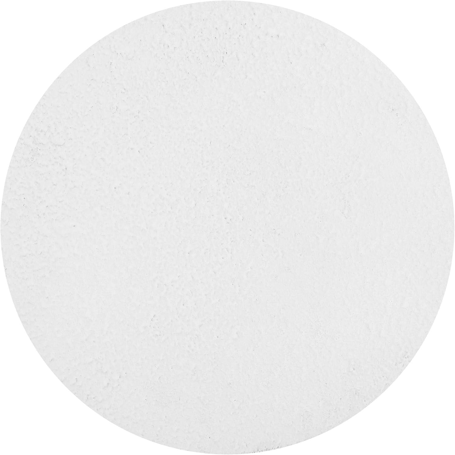 imageJONATHAN Y TBL1108A Hollie 18quot Minimalist Modern Drum IndoorOutdoor Accent Table Pedestal Contemporary MidCentury Art Deco Bohemian Patio Garden Room Bathroom Living Room White FrostedWhite Frosted