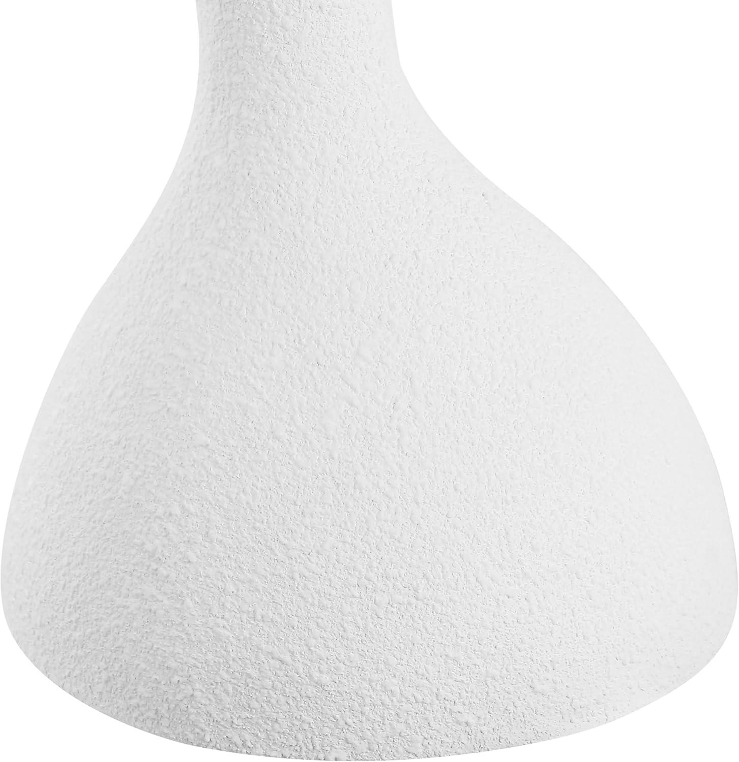 imageJONATHAN Y TBL1110C Boracay 1975quot Modern Minimalist IndoorOutdoor Resin Drink Table Pedestal Contemporary MidCentury Art Deco Bohemian Patio Garden Room Bathroom Living Room Frosted WhiteFrosted White