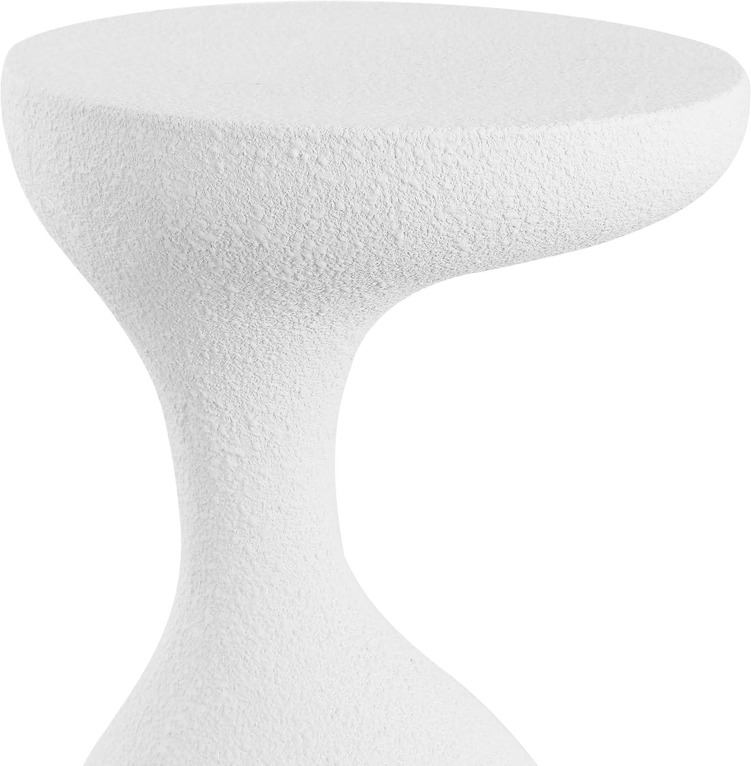 imageJONATHAN Y TBL1110C Boracay 1975quot Modern Minimalist IndoorOutdoor Resin Drink Table Pedestal Contemporary MidCentury Art Deco Bohemian Patio Garden Room Bathroom Living Room Frosted WhiteFrosted White