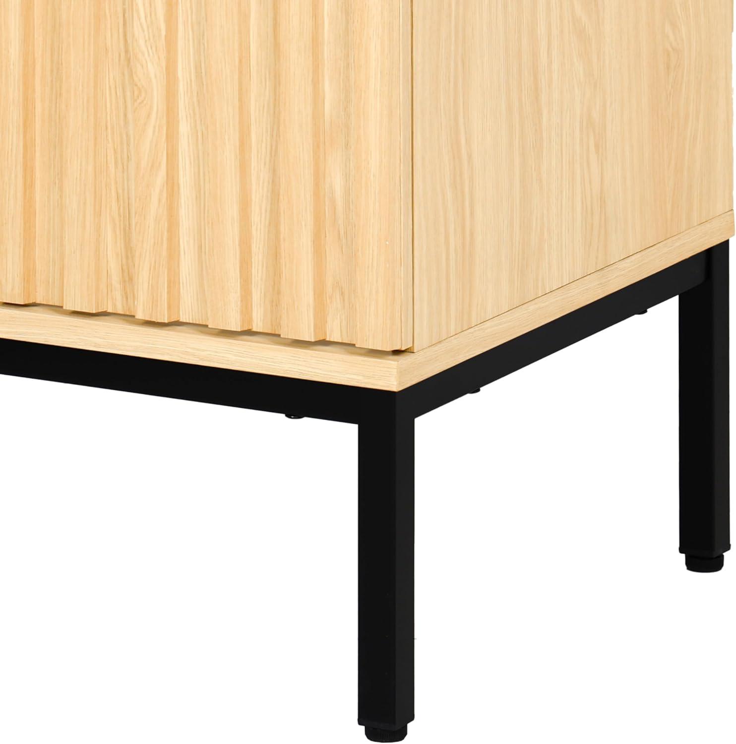 imageJONATHAN Y VAN1020A Rowan 30 in W x 18 in D x 33 in H Geometric Modern Transitional 2Shelf Bathroom Vanity Cabinet Only with Soft Closing Doors Sink Basin Not Included OakOak