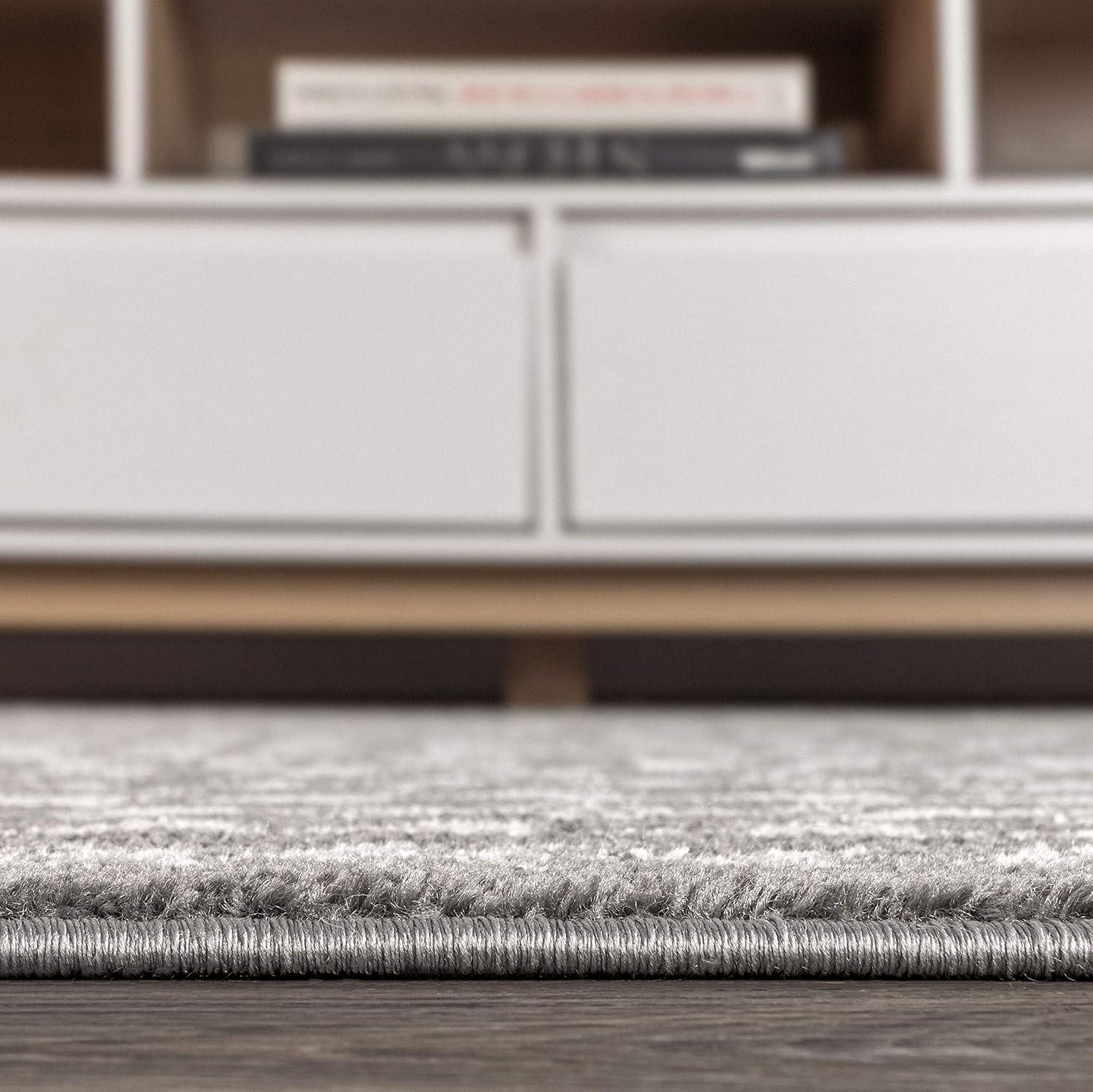 imageJONATHAN Y Ziri Moroccan Geometric CreamGray Indoor Area Rug 8x10 Bohemian Scandinavian EasyCleaning for Living Room Bedroom Kitchen Pet Friendly NonShedding MOH210A8GreyCream