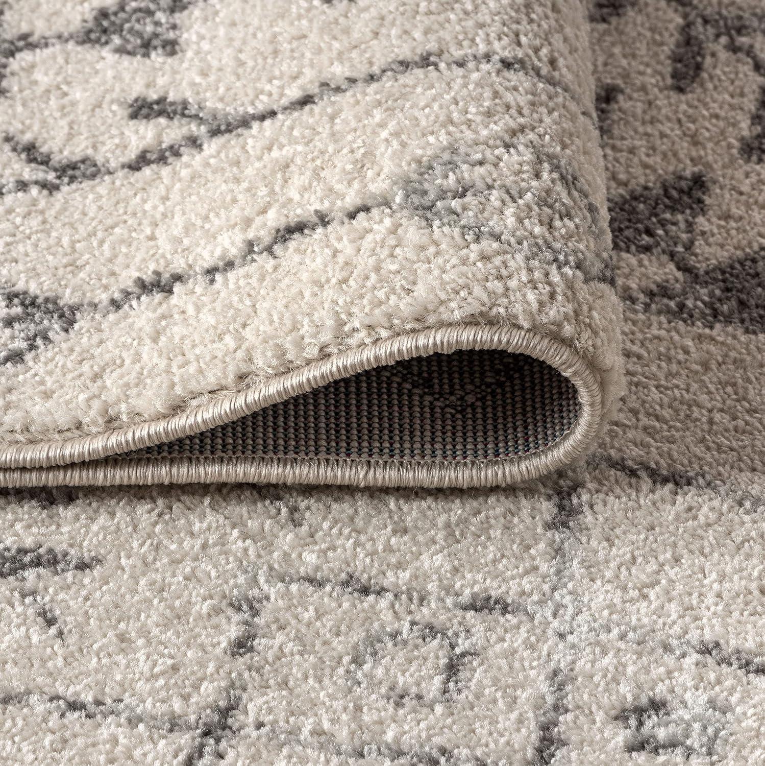 imageJONATHAN Y Ziri Moroccan Geometric CreamGray Indoor Area Rug 8x10 Bohemian Scandinavian EasyCleaning for Living Room Bedroom Kitchen Pet Friendly NonShedding MOH210A8CreamGray