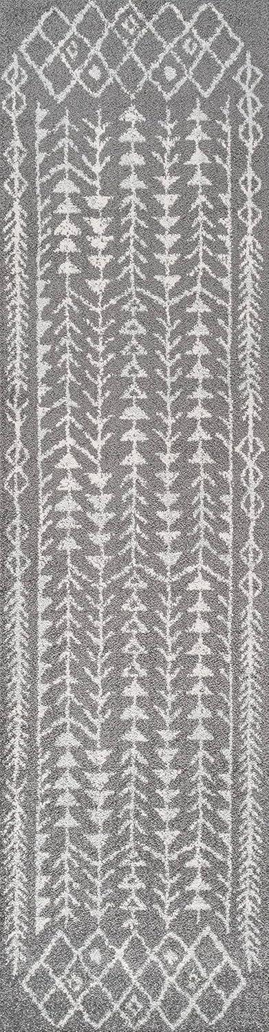 imageJONATHAN Y Ziri Moroccan Geometric CreamGray Indoor Area Rug 8x10 Bohemian Scandinavian EasyCleaning for Living Room Bedroom Kitchen Pet Friendly NonShedding MOH210A8GreyCream