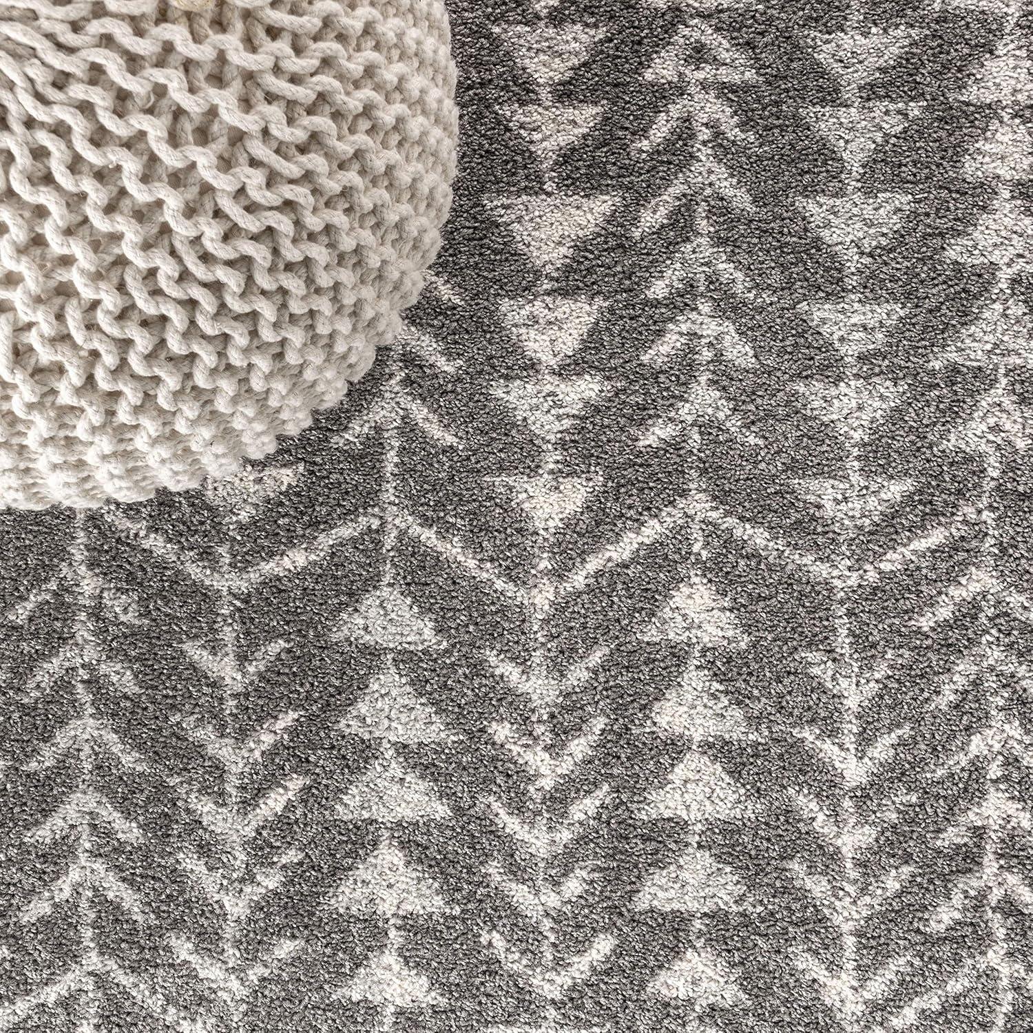 imageJONATHAN Y Ziri Moroccan Geometric CreamGray Indoor Area Rug 8x10 Bohemian Scandinavian EasyCleaning for Living Room Bedroom Kitchen Pet Friendly NonShedding MOH210A8GreyCream