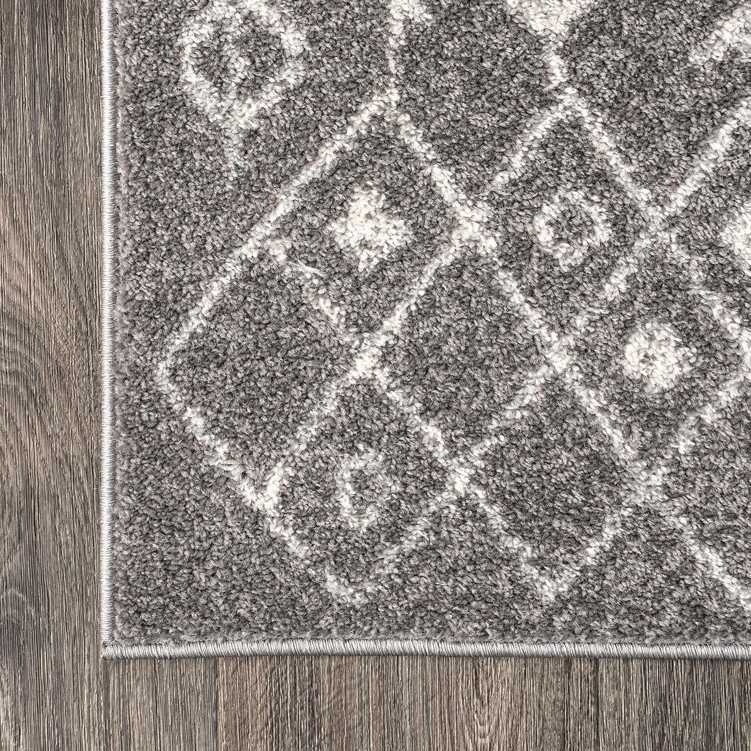 imageJONATHAN Y Ziri Moroccan Geometric CreamGray Indoor Area Rug 8x10 Bohemian Scandinavian EasyCleaning for Living Room Bedroom Kitchen Pet Friendly NonShedding MOH210A8GreyCream