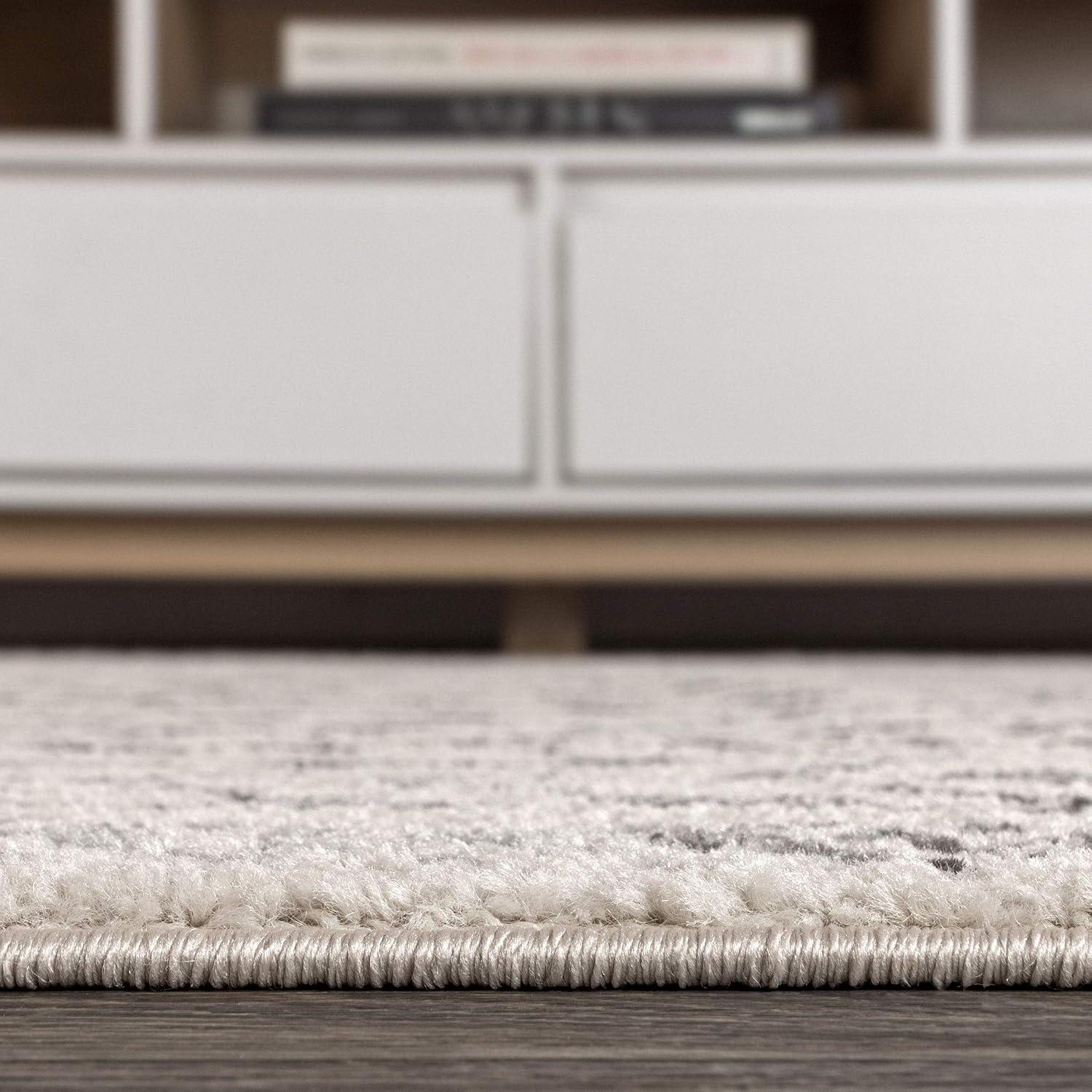 imageJONATHAN Y Ziri Moroccan Geometric CreamGray Indoor Area Rug 8x10 Bohemian Scandinavian EasyCleaning for Living Room Bedroom Kitchen Pet Friendly NonShedding MOH210A8CreamGray