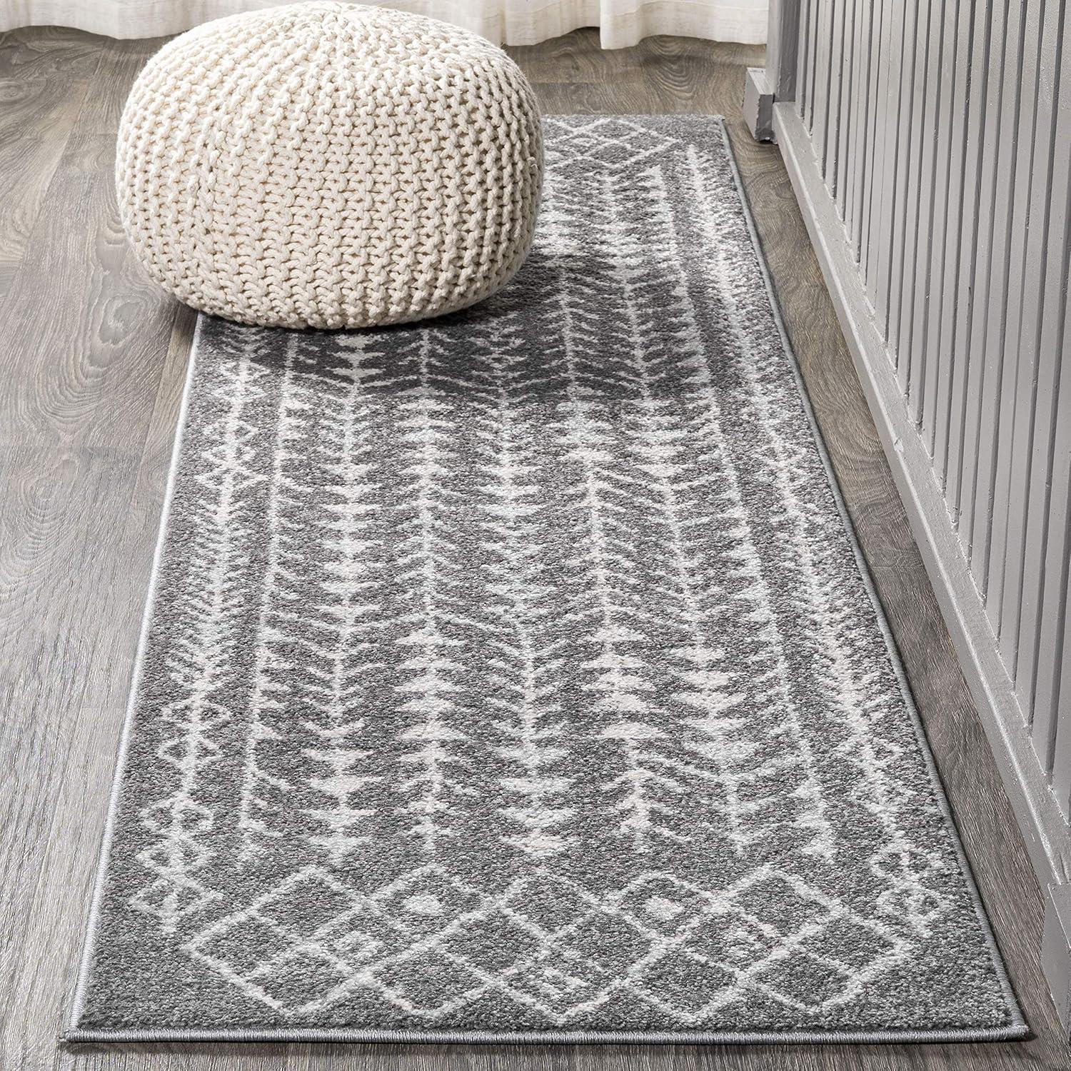 imageJONATHAN Y Ziri Moroccan Geometric CreamGray Indoor Area Rug 8x10 Bohemian Scandinavian EasyCleaning for Living Room Bedroom Kitchen Pet Friendly NonShedding MOH210A8GreyCream