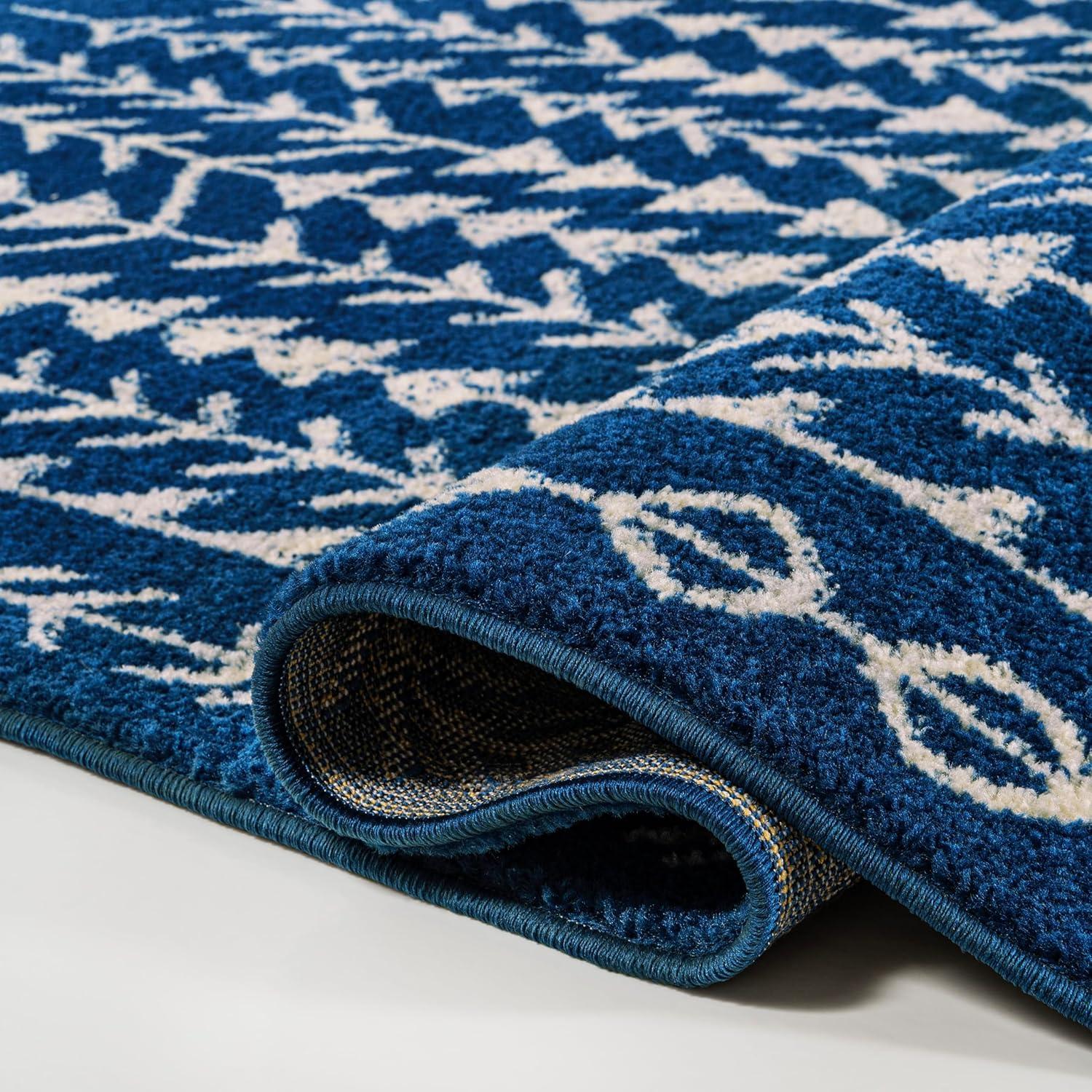 imageJONATHAN Y Ziri Moroccan Geometric CreamGray Indoor Area Rug 8x10 Bohemian Scandinavian EasyCleaning for Living Room Bedroom Kitchen Pet Friendly NonShedding MOH210A8NavyCream