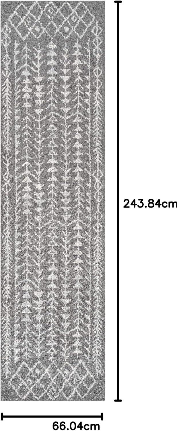 imageJONATHAN Y Ziri Moroccan Geometric CreamGray Indoor Area Rug 8x10 Bohemian Scandinavian EasyCleaning for Living Room Bedroom Kitchen Pet Friendly NonShedding MOH210A8GreyCream