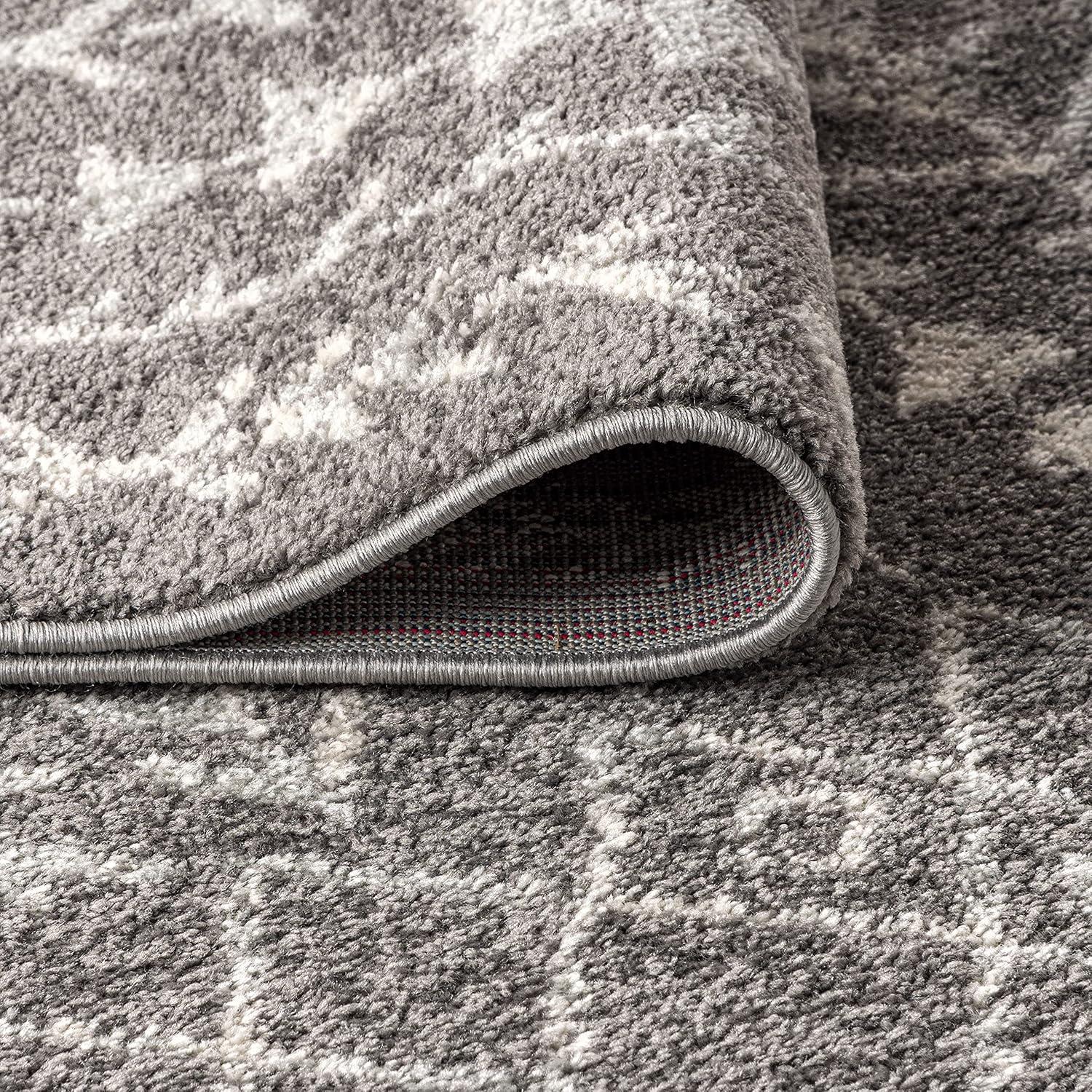 imageJONATHAN Y Ziri Moroccan Geometric CreamGray Indoor Area Rug 8x10 Bohemian Scandinavian EasyCleaning for Living Room Bedroom Kitchen Pet Friendly NonShedding MOH210A8GreyCream