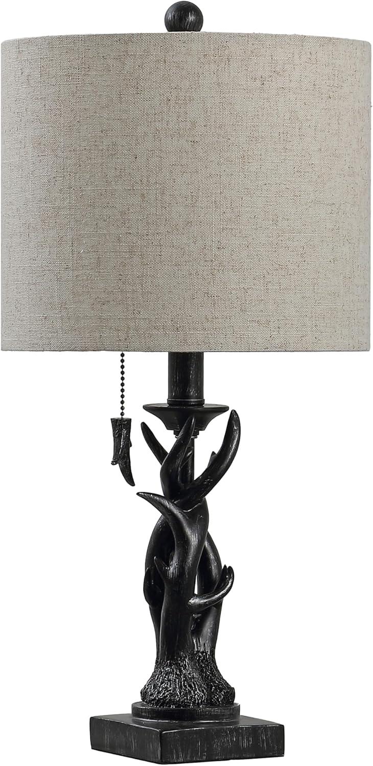 imageJonathan Y JYL1031A Gaston 205quot Resin Mini LED Table Lamp Farmhouse Traditional Cottage Rustic Office Living Room Family Room Dining Room Bedroom Hallway Foyer BrownAntique Black