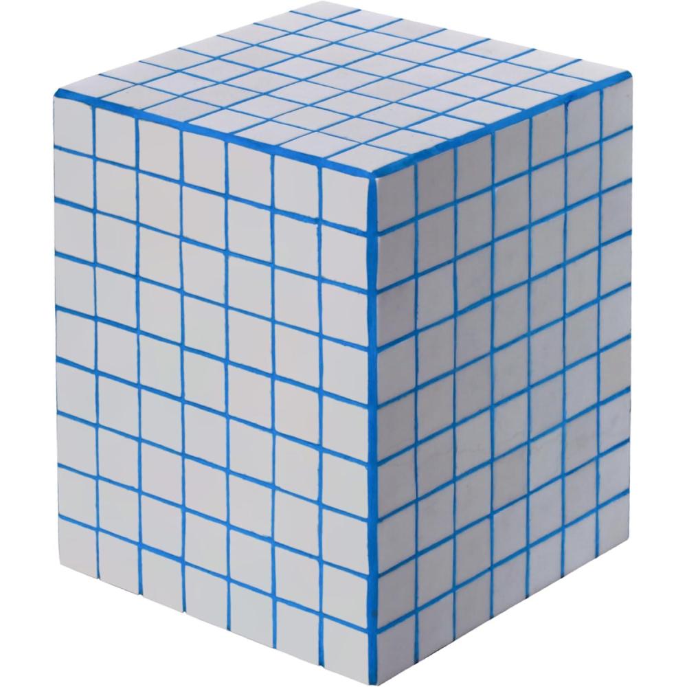 imageJONATHAN Y END2000I Callista 18quot Modern Bohemian Ceramic Tiled Rectangle End Table Side Table Accent Table for Living Room Bedroom Khaki YellowLight GrayWhiteBlue