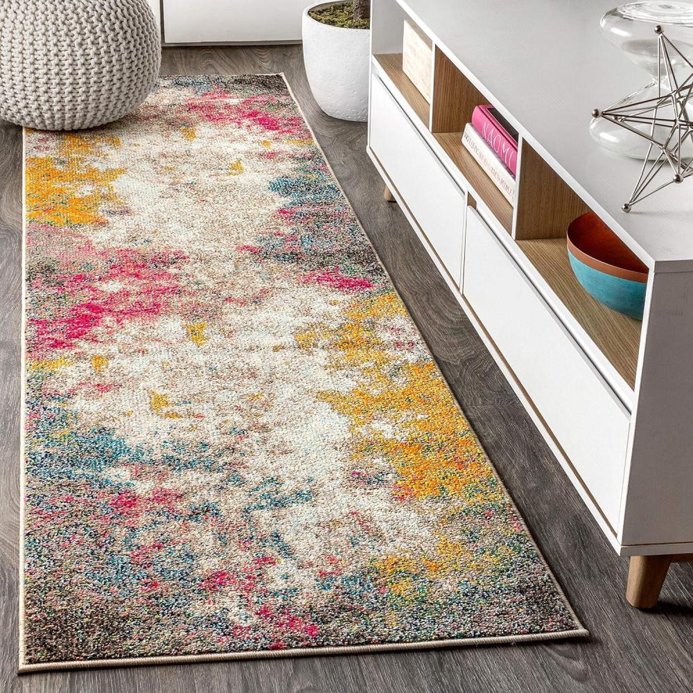 imageJONATHAN Y Modern Abstract YellowMulti Indoor Area Rug 8x10 Contemporary POP Transitional EasyCleaning for Living Room Bedroom Kitchen Pet Friendly NonShedding CTP107B8Multicolored