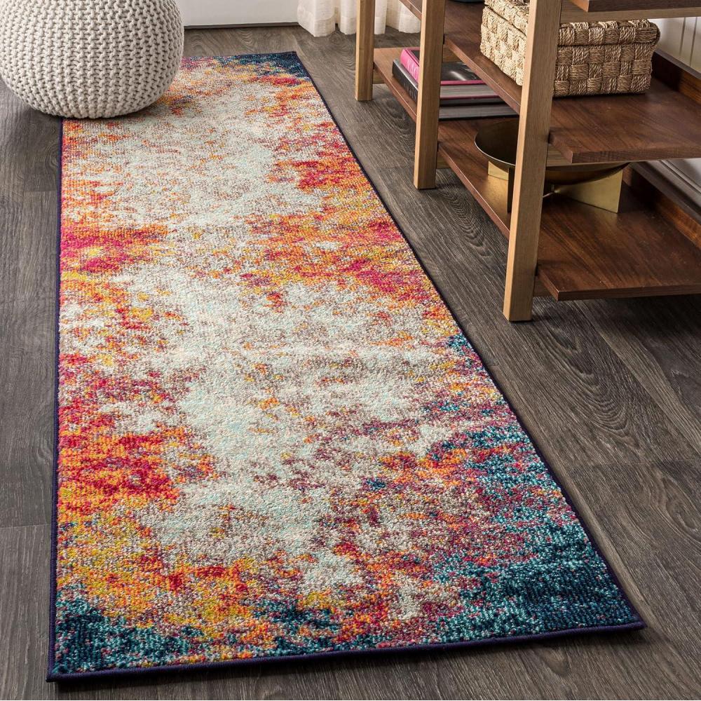 imageJONATHAN Y Modern Abstract YellowMulti Indoor Area Rug 8x10 Contemporary POP Transitional EasyCleaning for Living Room Bedroom Kitchen Pet Friendly NonShedding CTP107B8Cream