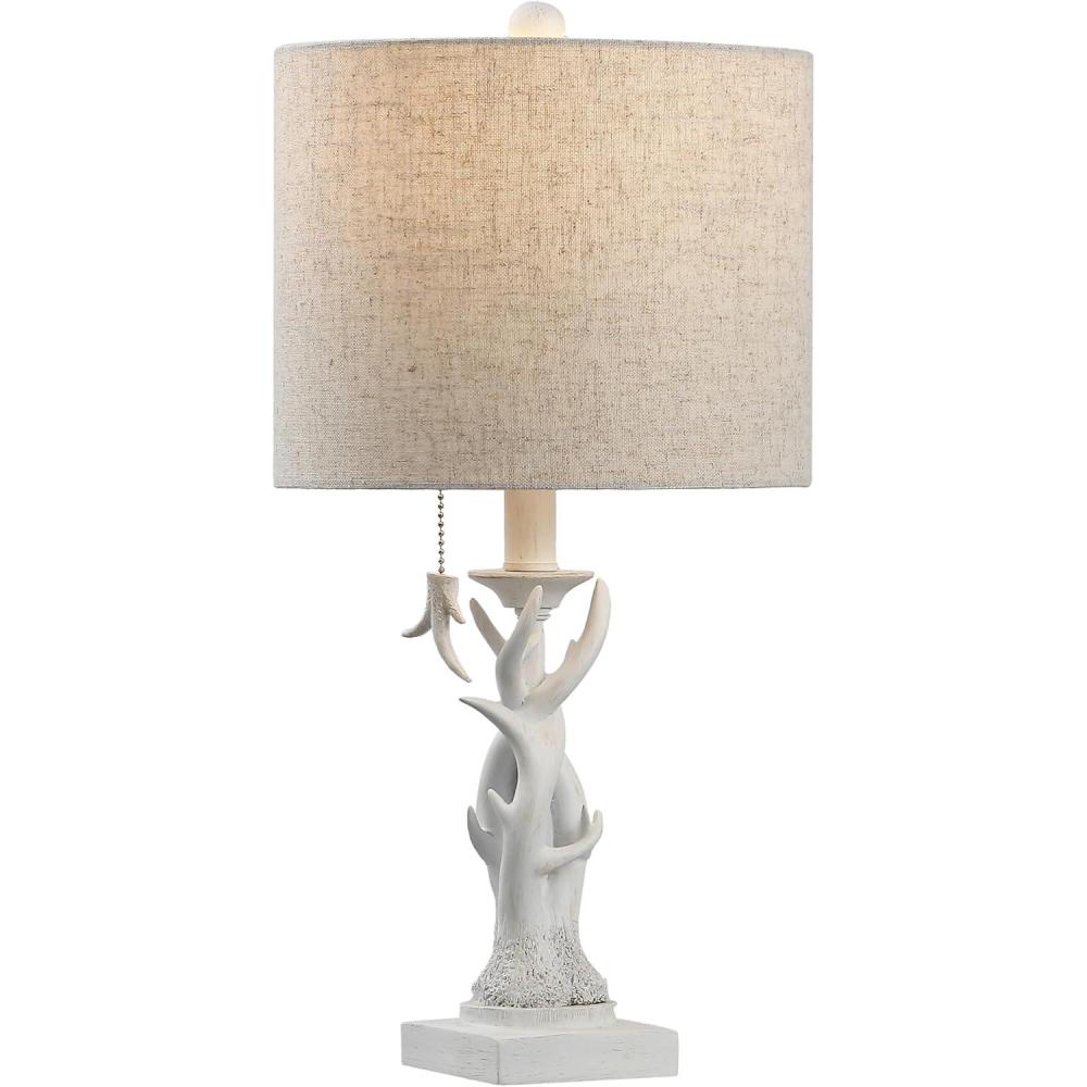 imageJonathan Y JYL1031A Gaston 205quot Resin Mini LED Table Lamp Farmhouse Traditional Cottage Rustic Office Living Room Family Room Dining Room Bedroom Hallway Foyer BrownAntique White