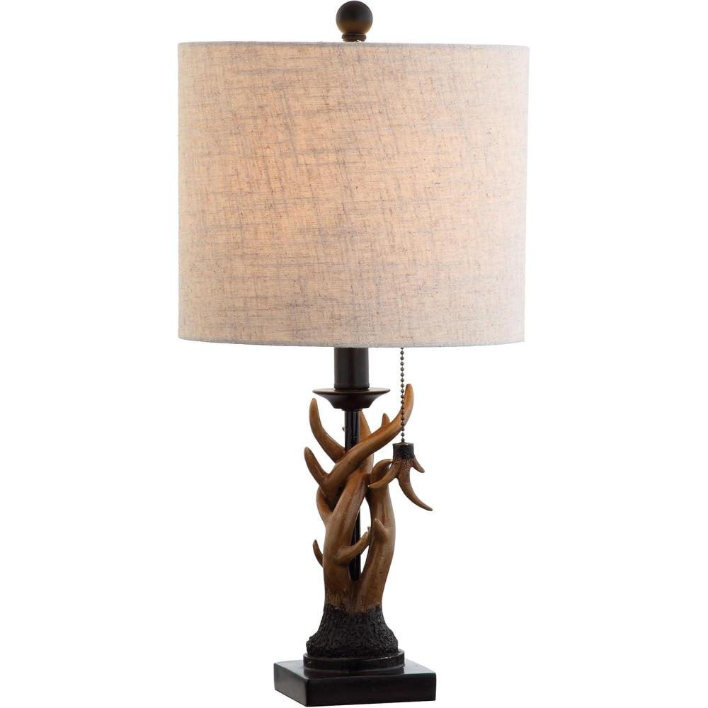 imageJonathan Y JYL1031A Gaston 205quot Resin Mini LED Table Lamp Farmhouse Traditional Cottage Rustic Office Living Room Family Room Dining Room Bedroom Hallway Foyer BrownBlackBrown