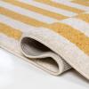 JONATHAN Y Bandol Mitre Stripe Brown/Ivory Indoor Area Rug, 8×10, Modern, Classic, Geometric, Easy-Cleaning for Living Room, Bedroom, Kitchen, Pet Friendly, Non-Shedding (MOH211A-8)(Yellow/Ivory)