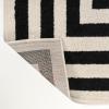 JONATHAN Y Bandol Mitre Stripe Brown/Ivory Indoor Area Rug, 8×10, Modern, Classic, Geometric, Easy-Cleaning for Living Room, Bedroom, Kitchen, Pet Friendly, Non-Shedding (MOH211A-8)(Black/Ivory)