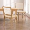 JONATHAN Y DNG1002A-SET2 Colmar Mid-Century Vintage Wood Rattan Dining Chair Mid-Century, Traditional, Modern, Scandinavian, Bohemian, Classic, Natural (Set of 2)(Natural)