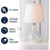 JONATHAN Y JYL1024A Mona 20.5″ Mini LED Table Lamp, Cottage, Coastal, Transitional, Modern, Elegant, Office, Living Room, Family Room, Dining Room, Bedroom, Hallway, Foyer, Seashell(White)