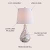 JONATHAN Y JYL1024A Mona 20.5″ Mini LED Table Lamp, Cottage, Coastal, Transitional, Modern, Elegant, Office, Living Room, Family Room, Dining Room, Bedroom, Hallway, Foyer, Seashell(Seashell)
