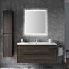 JONATHAN Y MIR100A-3648 Pax 36 in. W x 48 in. H Large Rectangular Frameless Antifog Front/Back-Lit Wall Bathroom Vanity Mirror with Smart Touch(36″L x 32″W)