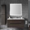 JONATHAN Y MIR100A-3648 Pax 36 in. W x 48 in. H Large Rectangular Frameless Antifog Front/Back-Lit Wall Bathroom Vanity Mirror with Smart Touch(38″L x 38″W)