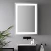JONATHAN Y MIR102A-2434 Remy 24 in. W x 34 in. H Small Rectangular Frameless Antifog Front-Lit Wall Bathroom Vanity Mirror with Smart Touch(34″L x 24″W)
