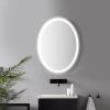 JONATHAN Y MIR104A-3224 Dane 24 in. W x 32 in. H Small Oval Frameless Antifog Front/Back-Lit Tri-Color Bathroom Vanity Mirror with Smart Touch(28″L x 20″W)