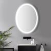 JONATHAN Y MIR104A-3224 Dane 24 in. W x 32 in. H Small Oval Frameless Antifog Front/Back-Lit Tri-Color Bathroom Vanity Mirror with Smart Touch(36″L x 28″W)