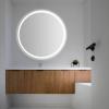 JONATHAN Y MIR104A-3224 Dane 24 in. W x 32 in. H Small Oval Frameless Antifog Front/Back-Lit Tri-Color Bathroom Vanity Mirror with Smart Touch(36″L x 36″W)