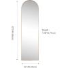 JONATHAN Y MIR204B Elodie 24 in. W x 36 in. H Medium Arched Metal Framed Wall Mounted Mirror, Wall-Hung or Leaning for Bathroom, Living Room, Bedroom, Nickel(Gold)