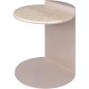 JONATHAN Y MTB1102A Evelyn 20″ Contemporary Natural Marble/Metal Handmade C-Shaped End Table for Living Room, Bedroom, Bathroom, Beige/Pink Beige