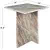 JONATHAN Y MTB1104B Cecil 18.5″ Contemporary Natural Marble Handmade T-Shaped End Table, Side Table for Living Room, Bedroom, Bathroom, Travertine(Gray/Beige)