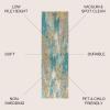 JONATHAN Y Modern Abstract Vintage Waterfall Blue/Brown/Orange Indoor Area Rug, 8×10, Contemporary POP, Easy-Cleaning for Living Room, Bedroom, Kitchen, Pet Friendly, Non-Shedding (CTP106A-8)(Blue/Brown/Orange)