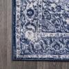 JONATHAN Y Rosalia Cottage Medallion Navy/Ivory Indoor Area Rug, 8×10, Vintage, Bohemian, Easy-Cleaning for Living Room, Bedroom, Kitchen, Pet Friendly, Non-Shedding (MDP403D-8)(Dark Blue/Ivory)