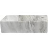 JONATHAN Y SNK1004C-R Felix 15 in. W x 8 in. D Modern Wall Mounted Rectangular Ceramic Mini Sink Basin, Right-Side Faucet, White Marble Effect(Grey Marble Effect)