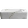 JONATHAN Y SNK1004C-R Felix 15 in. W x 8 in. D Modern Wall Mounted Rectangular Ceramic Mini Sink Basin, Right-Side Faucet, White Marble Effect(White Marble Effect)