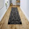 JONATHAN Y Ziri Moroccan Geometric Cream/Gray Indoor Area Rug, 8×10, Bohemian, Scandinavian, Easy-Cleaning for Living Room, Bedroom, Kitchen, Pet Friendly, Non-Shedding (MOH210A-8)(Black/Cream)