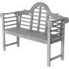 JONATHAN Y BNH103A Lutyens 51.2″ 3-Seat Arched 600-Lbs Support Acacia Wood Outdoor Garden Patio Bench for Garden, Lawn, Backyard, Pool, Deck, Beach, Firepit, Teak(Grey)