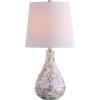 JONATHAN Y JYL1024A Mona 20.5″ Mini LED Table Lamp, Cottage, Coastal, Transitional, Modern, Elegant, Office, Living Room, Family Room, Dining Room, Bedroom, Hallway, Foyer, Seashell(Seashell)