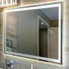 JONATHAN Y MIR100A-3648 Pax 36 in. W x 48 in. H Large Rectangular Frameless Antifog Front/Back-Lit Wall Bathroom Vanity Mirror with Smart Touch(36″L x 28″W)