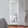 JONATHAN Y MIR103A-2265 Soraya 22 in. W x 65 in. H Large Rectangular Frameless Antifog Front-Lit Tri-Color Wall/Floor Bathroom Vanity Mirror
