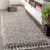 JONATHAN Y Mercer Shag Plush Tassel Cream Indoor Area Rug, 8×10, Contemporary, Modern, Easy-Cleaning for Living Room, Bedroom, Kitchen, Pet Friendly, Non-Shedding (MCR100D-8)(Grey With Tassel)