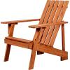 JONATHAN Y PAT1001B Irving Outdoor Patio Modern Acacia Wood Adirondack Chair for Garden, Lawn, Backyard, Pool, Deck, Beach, Firepit, Gray(Light Brown)