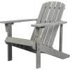 JONATHAN Y PAT1002C Westport Outdoor Patio Traditional Acacia Wood Adirondack Chair for Garden, Lawn, Backyard, Pool, Deck, Beach, Firepit, Dark Brown(Grey)