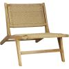 JONATHAN Y RLX1000A Parker Mid-Century Modern Woven Seagrass Wood Armless Lounge Chair Contemporary, Bohemian, Coastal, Transitional, Rustic, Natural(Natural)