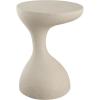 JONATHAN Y TBL1110C Boracay 19.75″ Modern Minimalist Indoor/Outdoor Resin Drink Table, Pedestal, Contemporary, Mid-Century, Art Deco, Bohemian, Patio, Garden Room, Bathroom, Living Room, Frosted White(Cream Terrazzo)